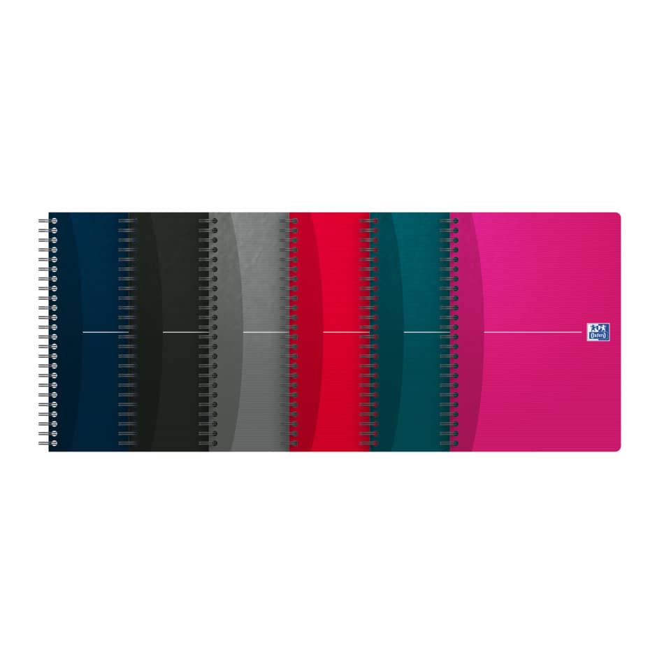 Quaderno spiralato OXFORD Office Essentials A5 assortiti quadretti 5 mm 100102938