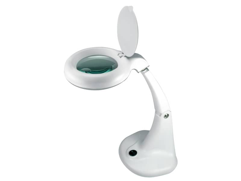 Lampada da tavolo per ingrandimento UNILUX Minizoom a led bianco 400108074