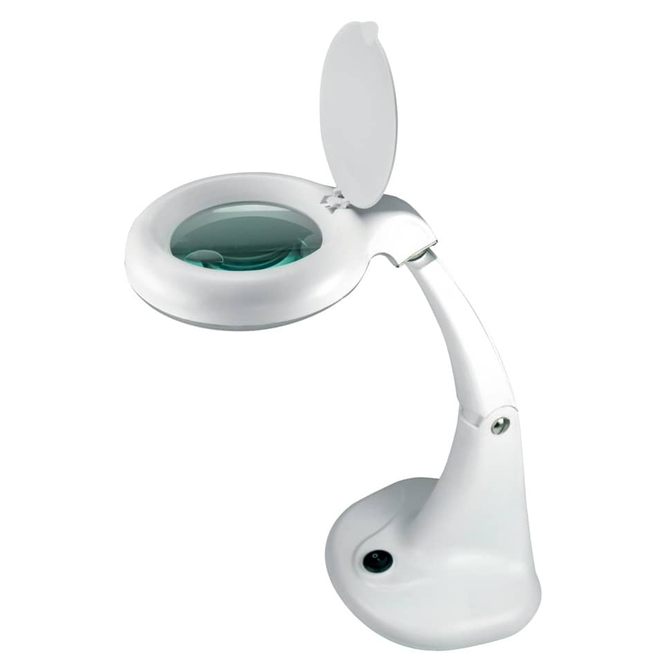 Lampada da tavolo per ingrandimento UNILUX Minizoom a led bianco 400108074