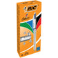 Penne a sfera a scatto BIC 4 Colours Shine fusto Silver M 1 mm assortiti 982873