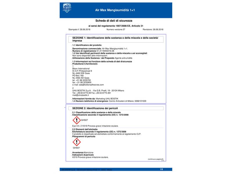 Air Max Dispositivo Mangiaumidità 1+1 450 g + ricarica tab 450 g - D0026