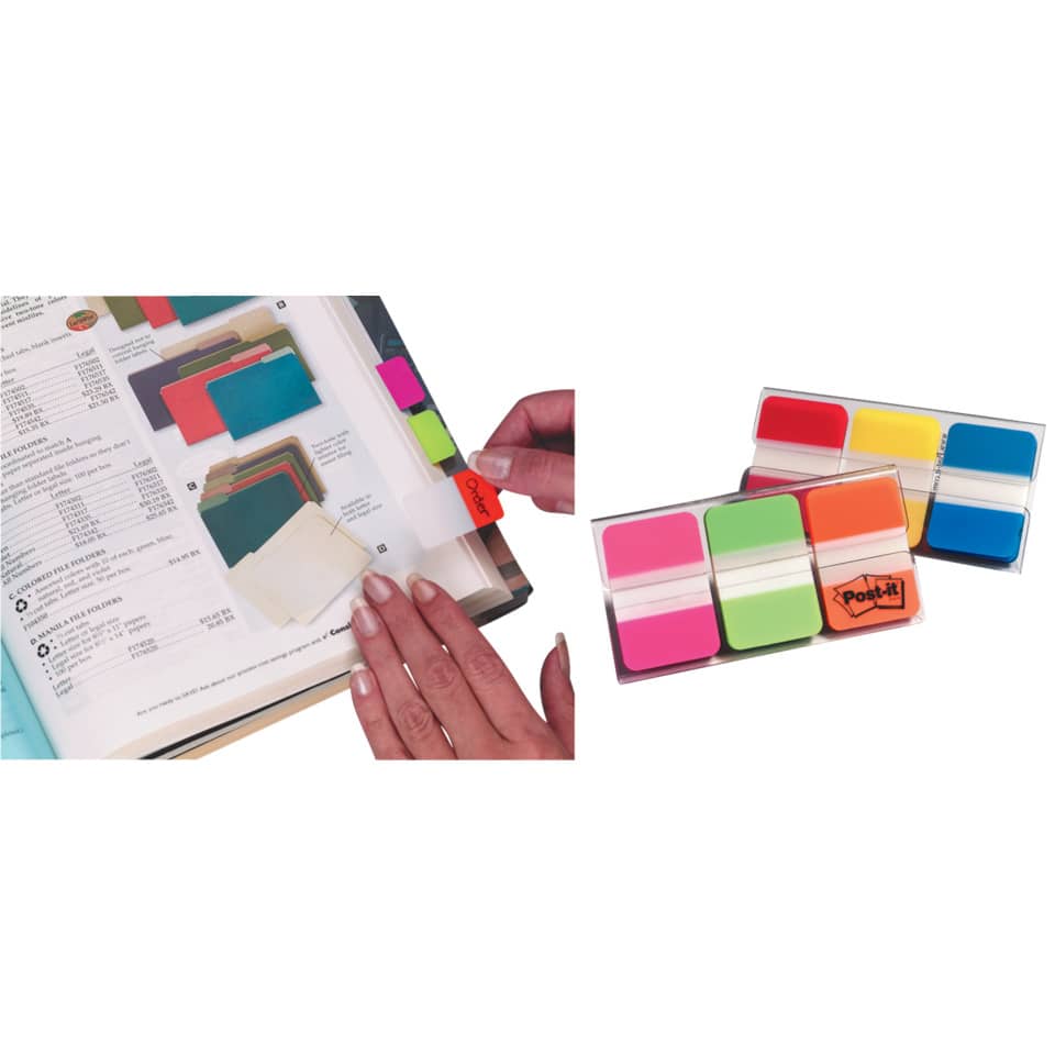 Segnapagina removibii Post-it® Index Strong colori vivaci 3 blocchetti da 22 - 686-PGOEU