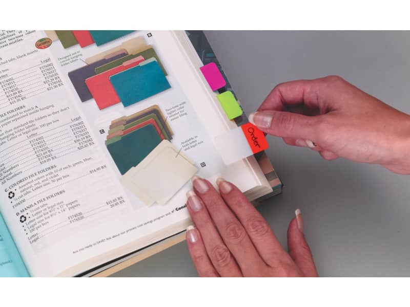 Segnapagina removibii Post-it® Index Strong colori classici 3 blocchetti da 22 - 686-RYBEU