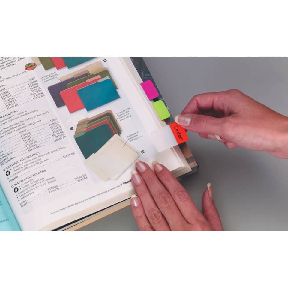 Segnapagina removibii Post-it® Index Strong colori classici 3 blocchetti da 22 - 686-RYBEU