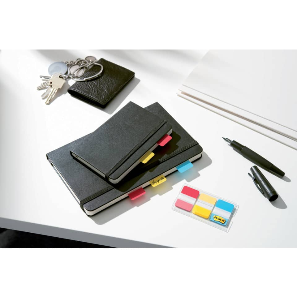 Segnapagina removibii Post-it® Index Strong colori classici 3 blocchetti da 22 - 686-RYBEU