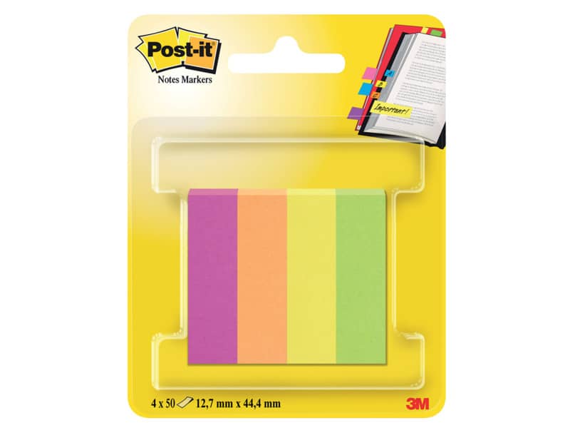 Segnapagina removibili in carta Post-it® Notes Markers Capetown 4 blocchetti assortiti Conf. da 4x50 - 670-4CA-EU