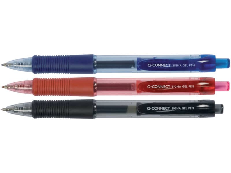 Penna a sfera inchiostro gel Q-Connect Sigma M nero KF00381