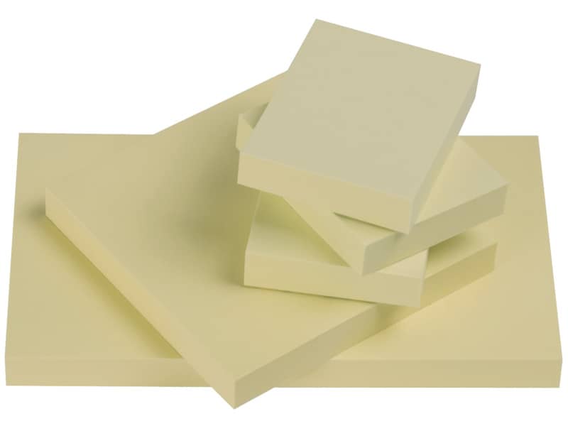 Foglietti riposizionabili Q-Connect 63 g/m² giallo 76x51mm 12 blocchetti da 100 ff - KF10501