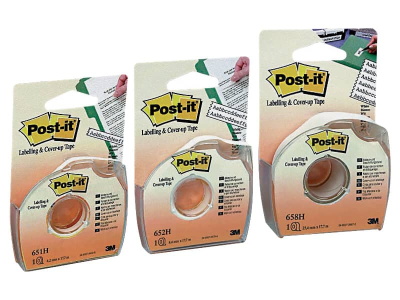 Nastro adesivo per correzione Post-it® Cover Up in carta removibile 8 righe - 658H