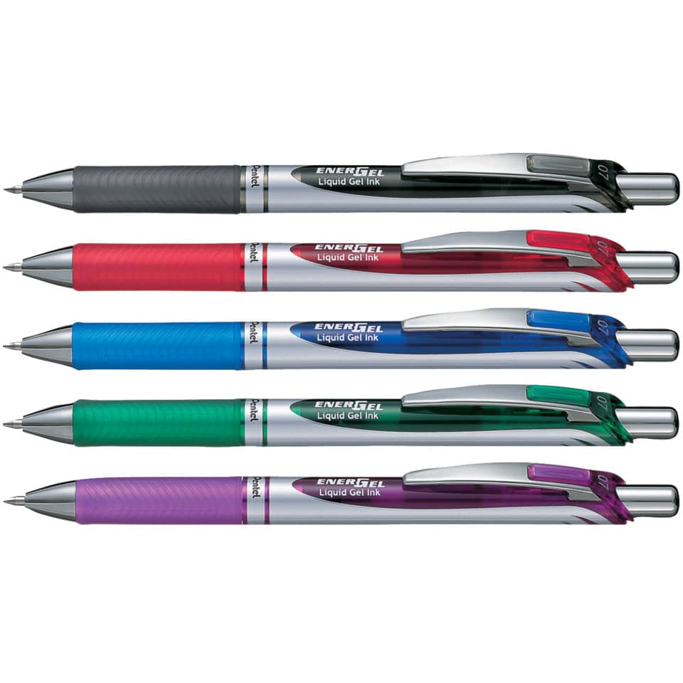 Roller a scatto Pentel EnerGel XM Click blu 0,7 mm BL77-CO