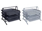 Set 3 Vaschette portadocumenti Q-Connect 27,8x27,5x35 cm nero KF00823