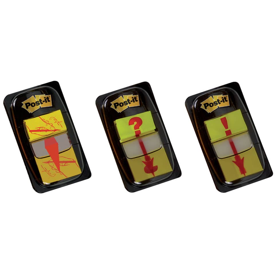 Segnapagina removibili Post-it® Index Medium "Firma qui" 50 fogli giallo 680-31