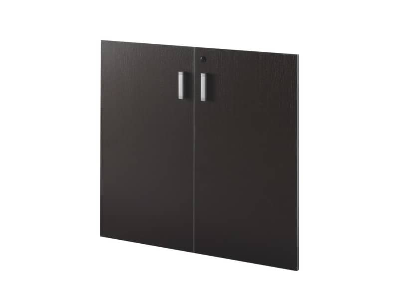 Coppia ante sezione bassa Frensy Spirit 90x90 cm wengé per mobile H.210 cm USPWM210B