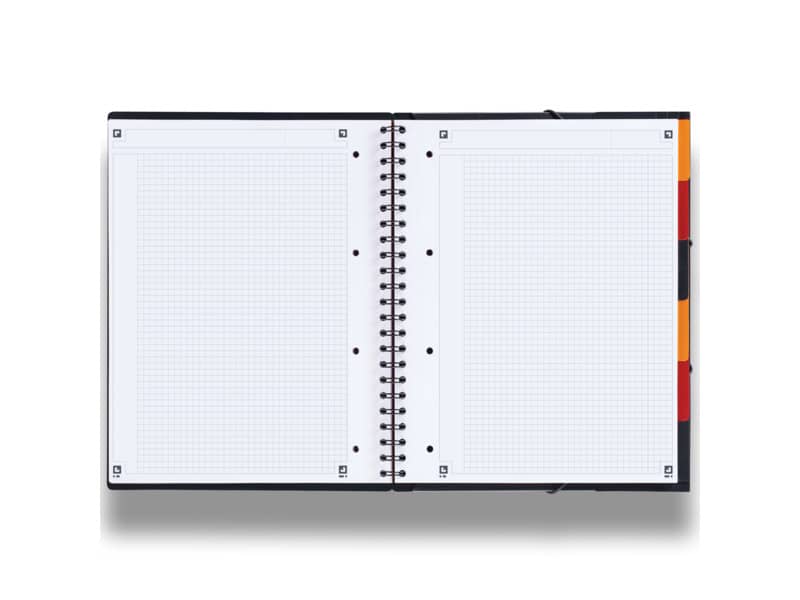 Quaderno spiralato OXFORD Organizerbook International A4+ grigio/arancio 100102777