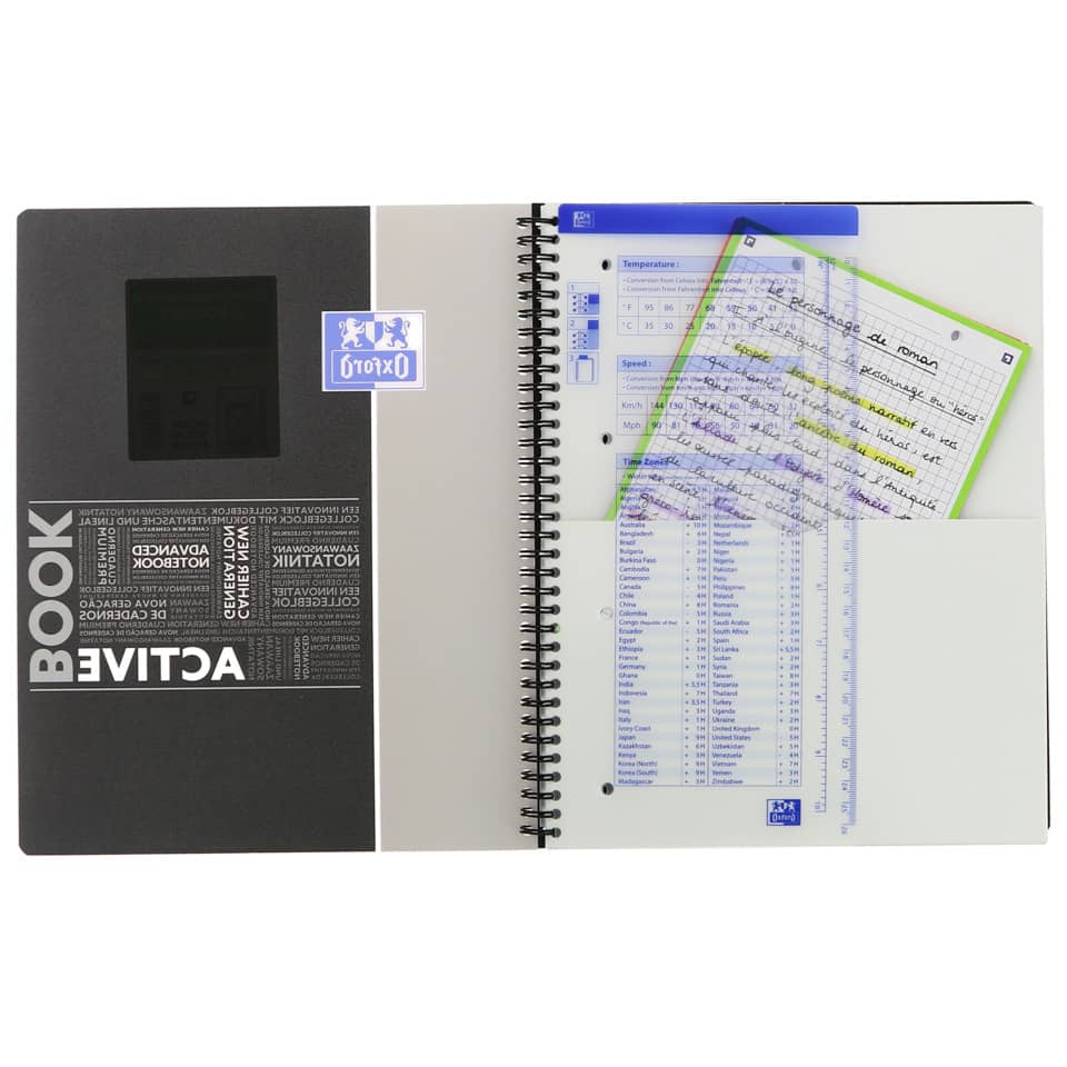 Quaderno spiralato OXFORD Student Activebook A4+ assortiti 400019520