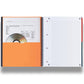 Quaderno spiralato OXFORD International Activebook Maxi A4+ grigio/arancio quadretti 5 mm - 100104329