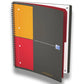 Quaderno spiralato OXFORD International Activebook Maxi A4+ grigio/arancio quadretti 5 mm - 100104329