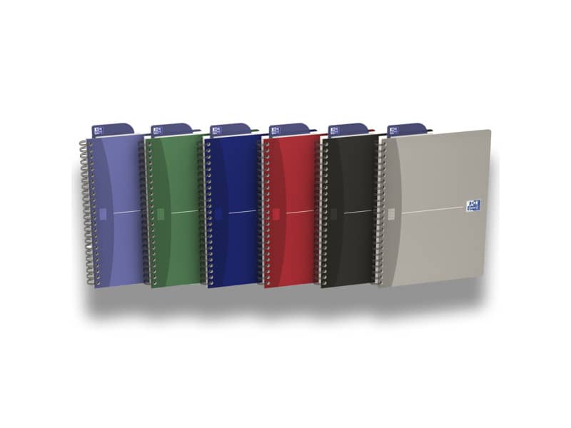 Quaderno spiralato OXFORD Office Essentials A5 assortiti quadretti 5 mm 100102938