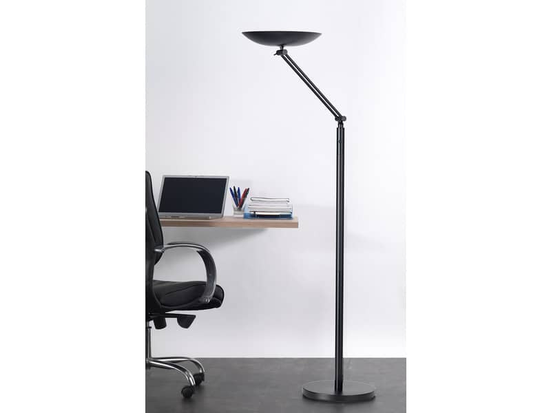 Lampada a terra a led UNILUX Varialux articolata nero 400090469