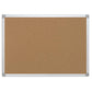 Pannello in sughero Q-Connect con 90x12cornice in alluminio 90x120 cm CA051170-047