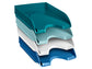 Vaschetta portacorrispondenza CepPro Gloss CEP in polistirolo impilabile bianco 25,7x24,8x6,6 cm - 1002000021