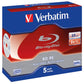 Blu-Ray BD-RE Verbatim 25 GB 2x Jewel Case conf. da 5 - 43615