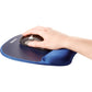 Tappetino mouse con poggiapolsi FELLOWES Memory Foam - Zaffiro blu 27,6x23,2x3,2 cm - 9172801