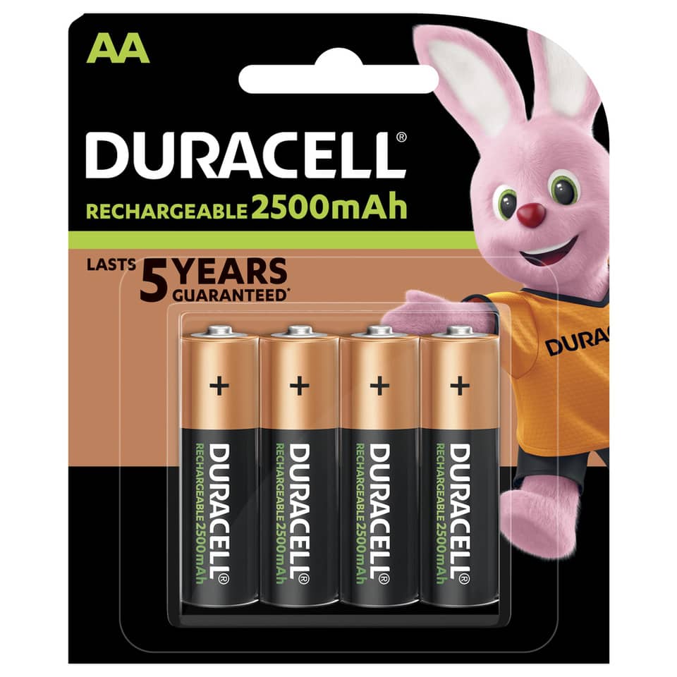 Batterie ricaricabili Duracell Precaricata Stilo 2400 mAh AA conf. da 4 - DU75