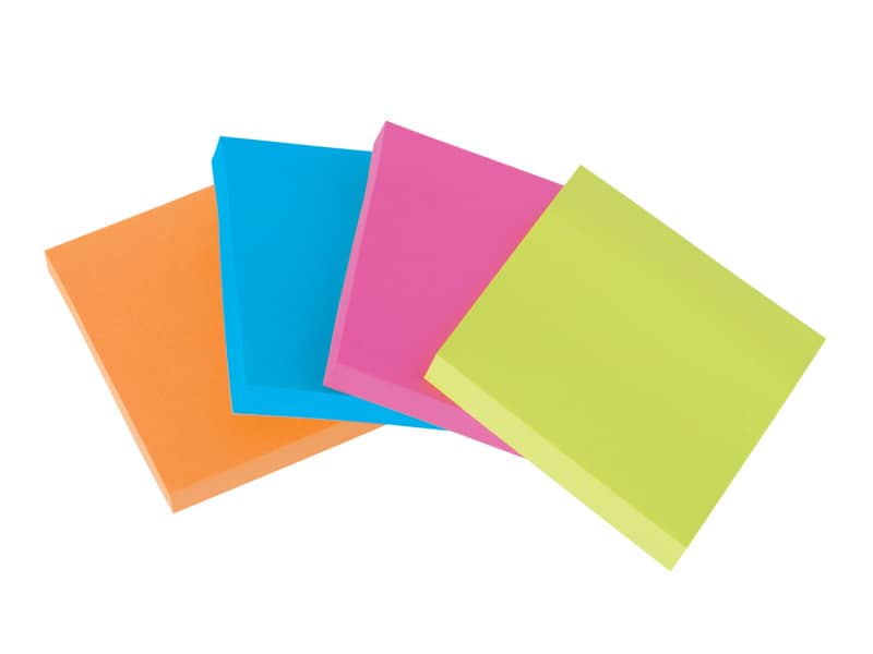 Foglietti Post-it® Super Sticky 76x76 mm colori assortiti neon Value Pack 21+3 blocchetti GRATIS - 654-P24SSCOL-EU