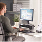 Supporto FELLOWES Smart Suites per monitor plus ABS grigio/nero 47,8x32,8cm con vaschetta portaoggetti - 8020801