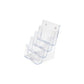 Portastampati da banco deflecto® A5 in polistirene a 4 livelli trasparente 77901
