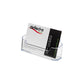 Portabiglietti da visita da tavolo deflecto® in polistirene 1 scomparto trasparente 9,6x5,5x5 cm - 70101