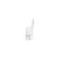 Portastampati da banco deflecto® 1/3 di A4 in polistirene con foro per ancoraggio a parete trasparente - 77501