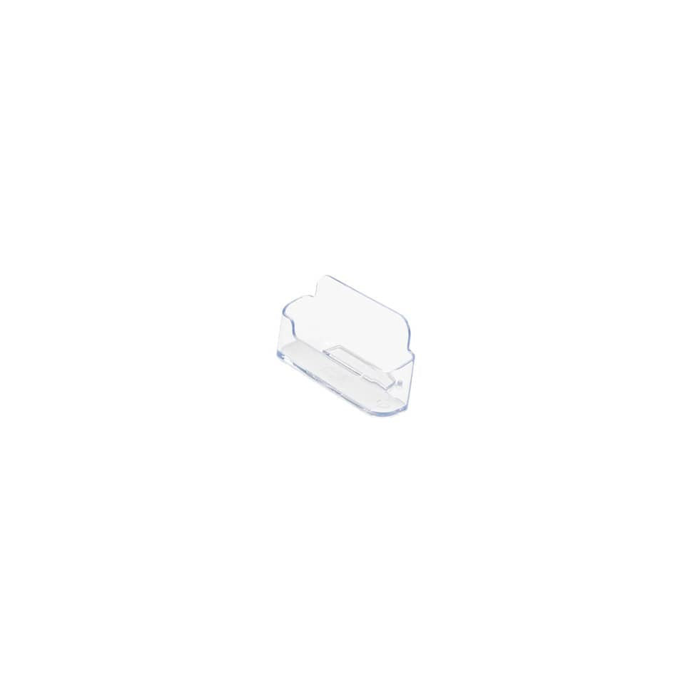 Portabiglietti da visita da tavolo deflecto® in polistirene 1 scomparto trasparente 9,6x5,5x5 cm - 70101