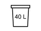 Cestino gettacarte Maxi 40 L CEP in polipropilene nero 1001330161