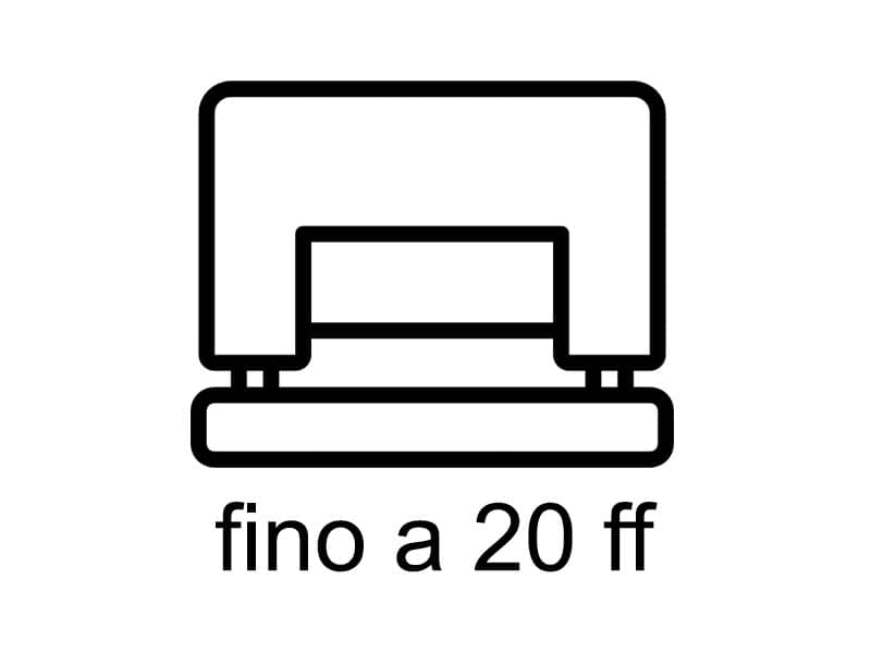 Perforatore a due fori Q-Connect fino a 20 ff grigio/verde KF00995