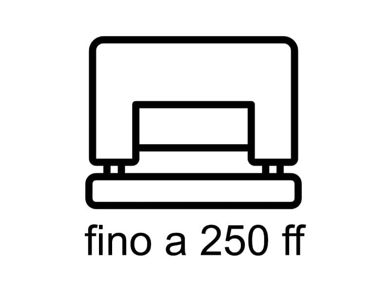 Superperforatore a 2 fori Leitz 5182 in metallo grigio fino a 250 fogli 51820184