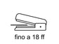 Cucitrice manuale a pinza OPENLINE passo 6 max 18 ff blu 0185B