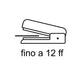 Cucitrice fino a 12 fogli Q-Connect grigio/verde KF00991