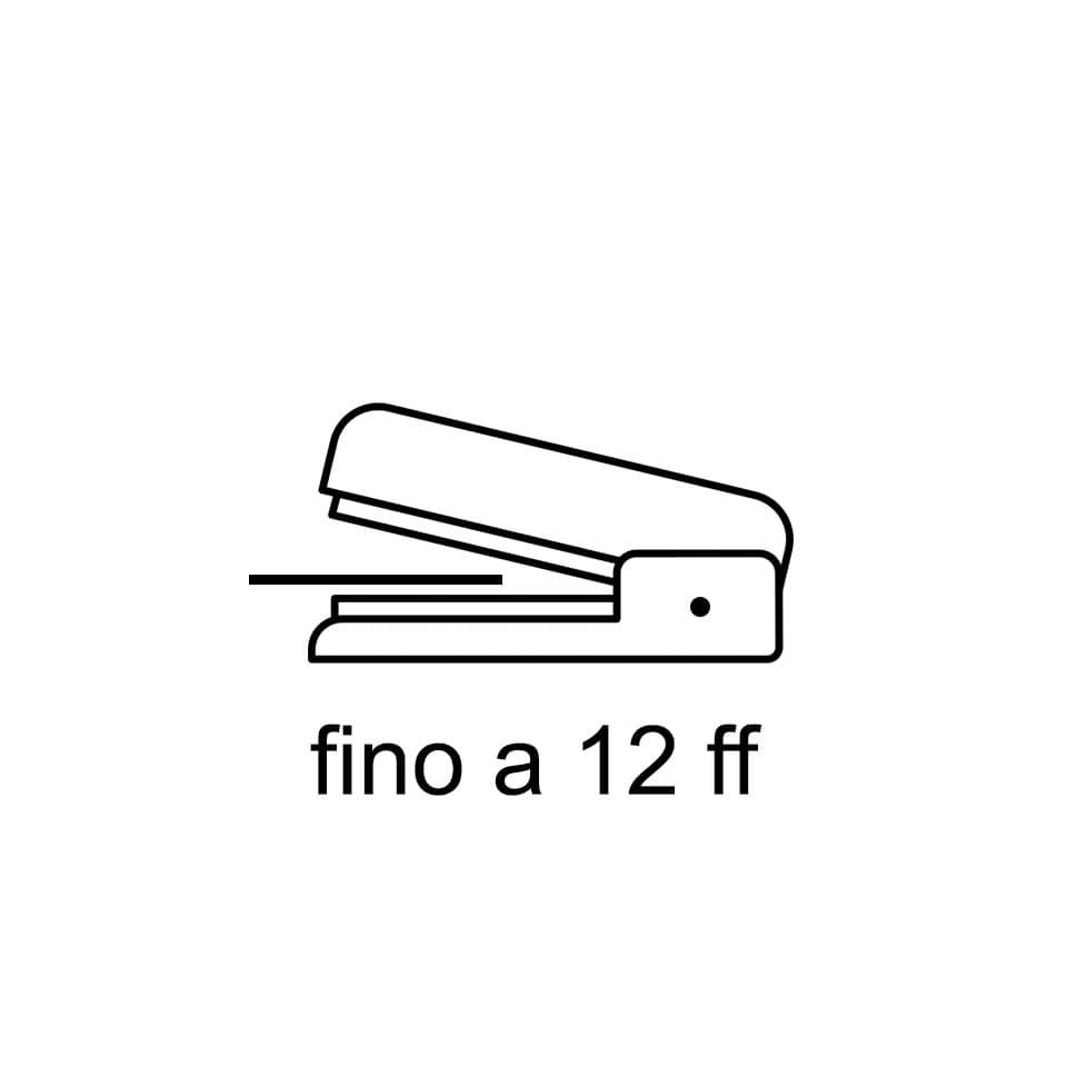 Cucitrice a pinza Rapid S51 Supreme fino a 12 fogli assortiti 10538715