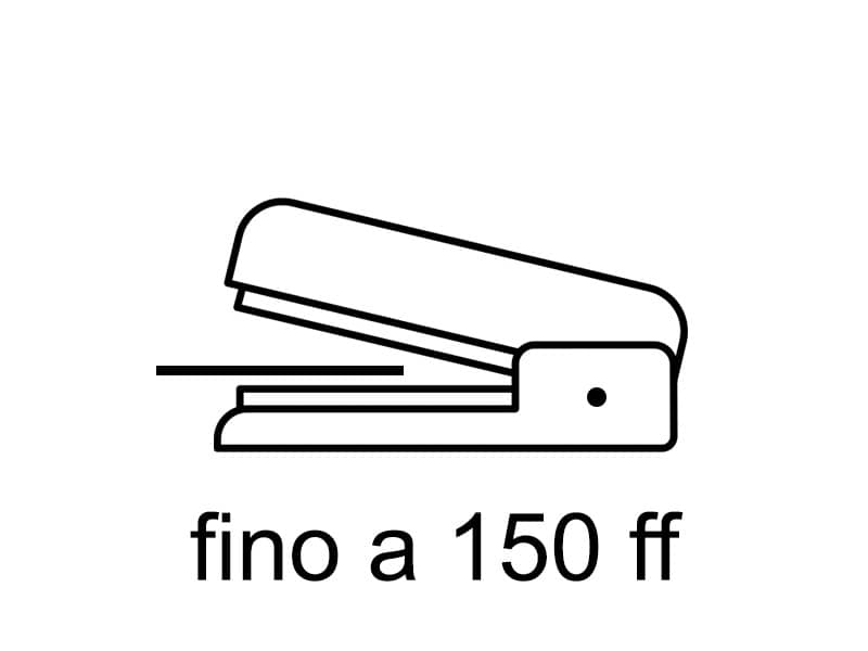 Cucitrice a braccio lungo Kangaro HD23 L17 nero a punto chiuso mm. 520x120x291 0610