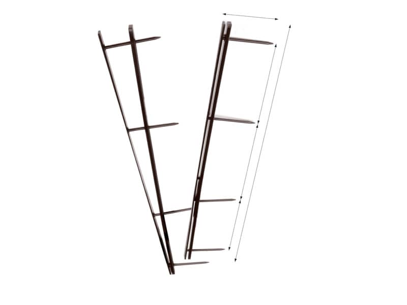 Pettini per rilegatura GBC VeloBind con 4 denti 45 mm a4 nero conf da 25 pettini - A9741635