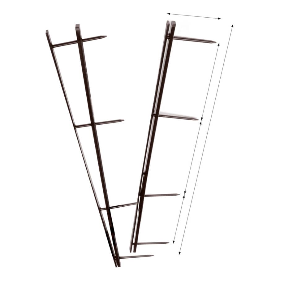 Pettini per rilegatura GBC VeloBind con 4 denti 45 mm a4 nero conf da 25 pettini - A9741635