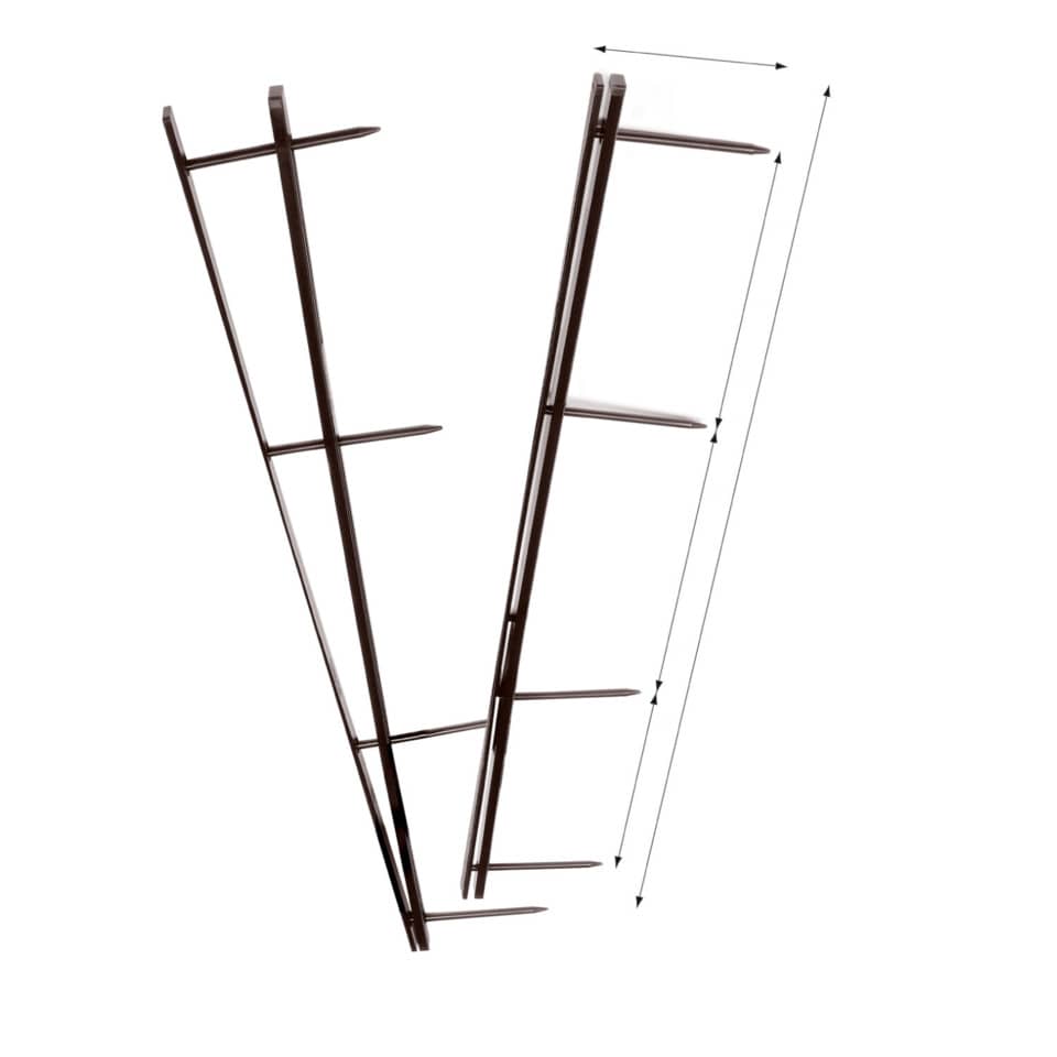 Pettini per rilegatura GBC VeloBind con 4 denti 45 mm a4 bianco conf da 25 pettini - A9741639