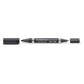 Marcatore doppia punta Staedtler Lumocolor permanent duo 348 0,6-1,5 mm nero - 348-9