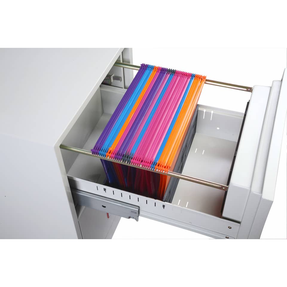 Classificatore ignifugo Phoenix bianco - Ral 9003 2 cassetti da 49lt. con serratura elettronica R3 - FS 2252 E