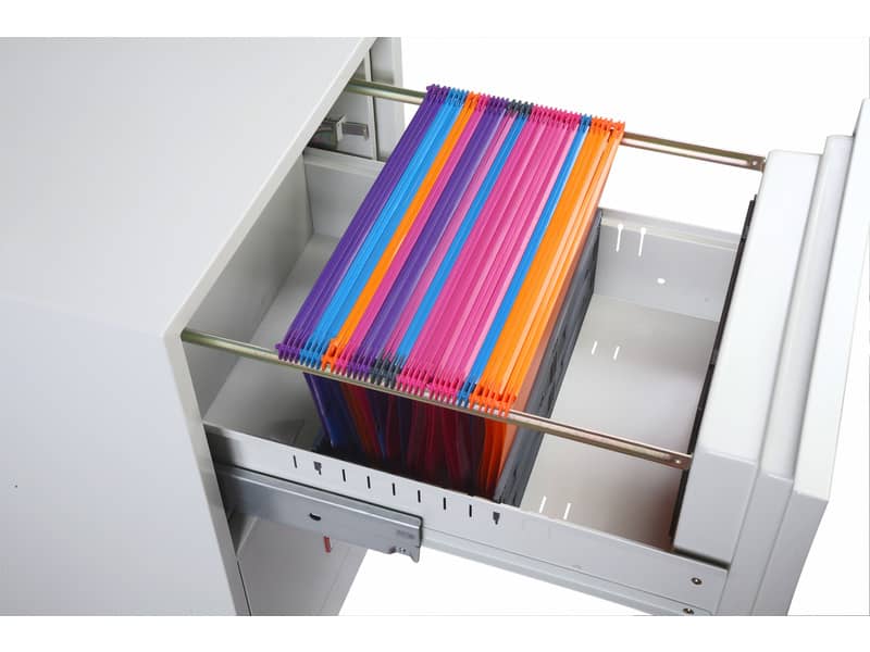 Classificatore ignifugo Phoenix bianco - Ral 9003 2 cassetti da 49lt. con serratura elettronica R3 - FS 2252 E