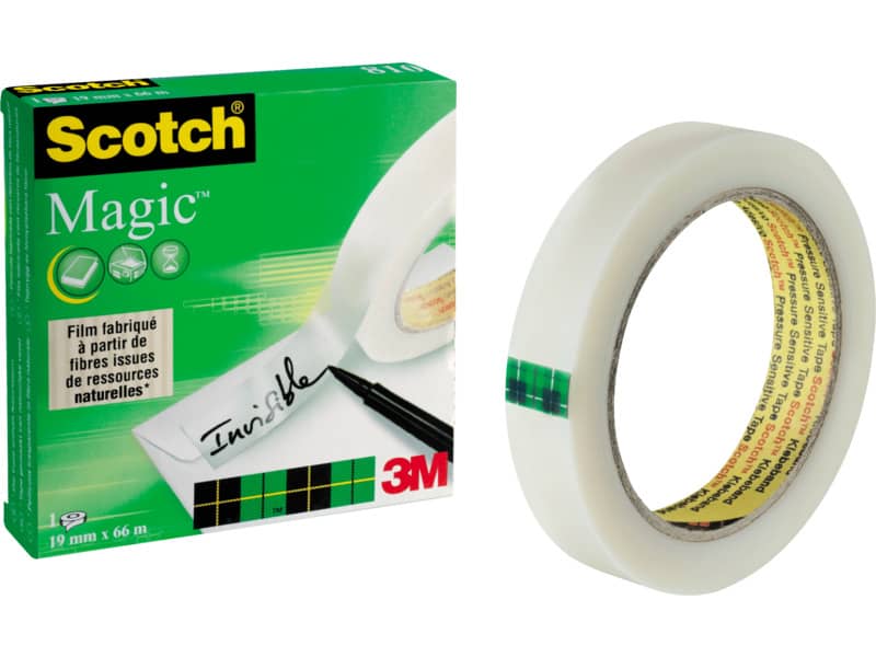 Nastro adesivo Scotch® Magic™ 810 19 mm x 66 m trasparente opaco 810-1966