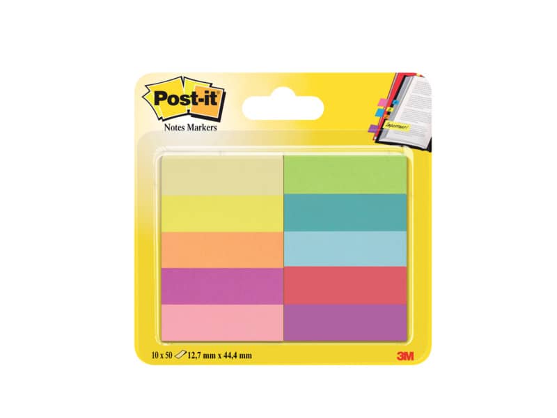 Segnapagina removibili in carta Post-it® Notes Markers assortiti 10 blocchetti da 50 fogli - 670-10AB-EU