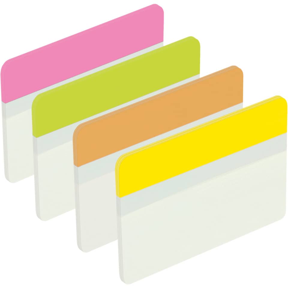 Segnapagina removibili Post-it® Index Strong bordi assortiti per archivio 4 blocchetti da 6 - 686-PLOY-EU
